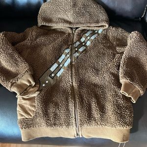 Disney Store Chewbacca Star Wars Jacket Hoodie Boys Size 7/8